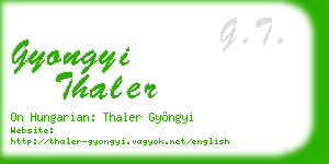 gyongyi thaler business card